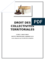 Droit Des Collectivités Territoriale