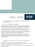 Public Goods and Market Failure