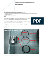 Segments Pistons Emplacements - Motos HONDA 70' CB Et Four