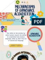 Mechanisms of Language Acquisition