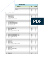 Product List With Price List (2023-2024)