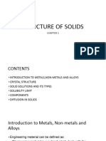 Structure of Solids