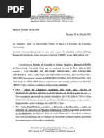 Ofício 39.2024 - Solicitação de Inclusão de Pauta Sobre o Ajuste Do Calendário Acadêmico 2024 Na Reunião Do Conselho de Ensino, Pesquisa e Extensão (CEPEX), No Dia 08 de Julho de 2024