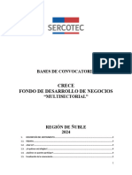 Bases de Convocatoria Crece 2024 - Multisectorial - Ñuble