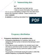 Chapter 2 Reference Summarizing Data