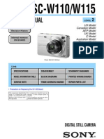 Service Manual: DSC-W110/W115