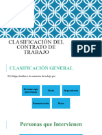 Semana 12.1 Clasificación Del Contrato de Trabajo