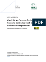 ASCC NRMCA P2P Checklist Concrete Producer Contractor Fresh Concrete Performance Expectations