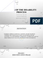 Phases of The Disability Process & Scope of Rehabilitation