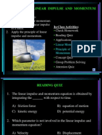 Principle of Linear Impulse and Momentum