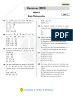 Basic Mathematics - DPP 01 - Parishram 2025