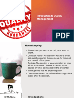 ISO 9001 Quality Induction