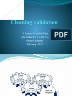 Cleaning Validation Training