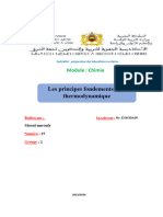 Les Principes de La Thermodynamique (Morad Maroufy) .