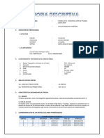 Memoria Descriptiva - Parcela #4 - Lote 3M