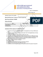 NF-15 - JT Chemical - Question Paper