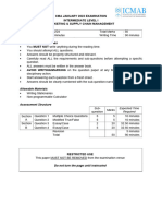 MS 224.SCM (IL-I) Question CMA January-2023 Exam.