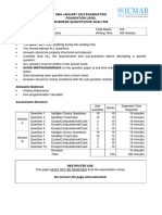 TA112.BQA (F.L) Question CMA January-2023 Exam.