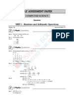 Oswaal ISC Class 11th Computer Science Self Assessment Paper