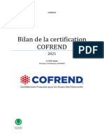 Bilan Certification 2021