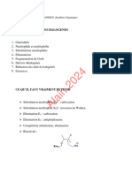 Derives Halogenes COURS DE CHIMIE ORGANIQUE