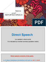 Direct and Reported Speech