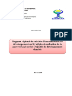 Rapport Regional de Suivi Des Plans Nationaux de Developpement Ou Strategies de Reduction de La