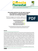 Alterações Químicas Do Solo Após Irrigação Com Efluentes e Adubação Fosfatada Cultivado Com Moringa Oleifera Lam