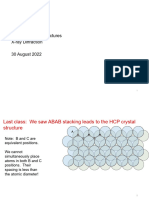 Closest-Packed Structures X-Ray Diffraction 30 August 2022