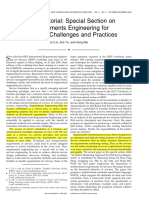 Guest Editorial Special Section On Requirements Engineering For ServicesChallenges and Practices