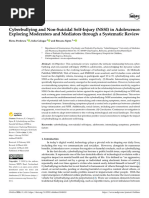 Cyberbullying and Non-Suicidal Self-Injury NSSI in