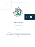 Manual de Programacion I para II de BTP en Informatica Primer Parcial 2024