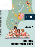 Summer Holiday Engagement CLASS 10 2024-25