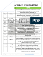 Afcat 50 Days Study Time Table