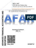 AFAR-14 - Insurance Contracts and IFRIC 12