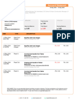 Fakhar Ul Islam Tipu: Account Statement