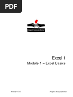 Excel1-Module 1 Lesson