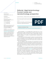 Editorial Algal Biotechnology Current Trends and N