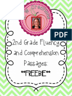 2nd Grade Fluency and Comprehension Passages: FREEBIE