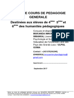 Pedagogie Syllabus Corrigee