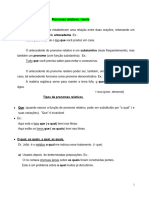 Pronomes Relativos - Teoria e Exercícios - GAB