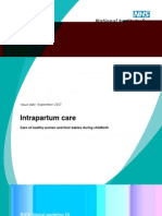 Intrapartum Care: NICE Clinical Guideline 55