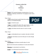 Geometry in Real Life Quarter 1 Notes Completed 7-9-22