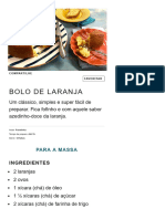 Bolo de Laranja - Panelinha