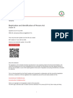 Registration and Identification of Persons Act