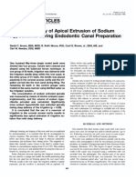 Scientific Articles An in Vitro Study of Apical Extrusion of Sodium Hypochiorite During Endodontic Canal Preparation