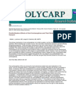 Postfertilization Effects of Oral Contraceptives and Their Relationship To Informed Consent