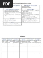 Estructura para Desarrollar Un Debate