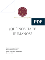 Qué Nos Hace Humanos Segunda Conclusion