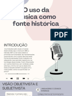 O Uso Da Musica Como Fonte Histórica